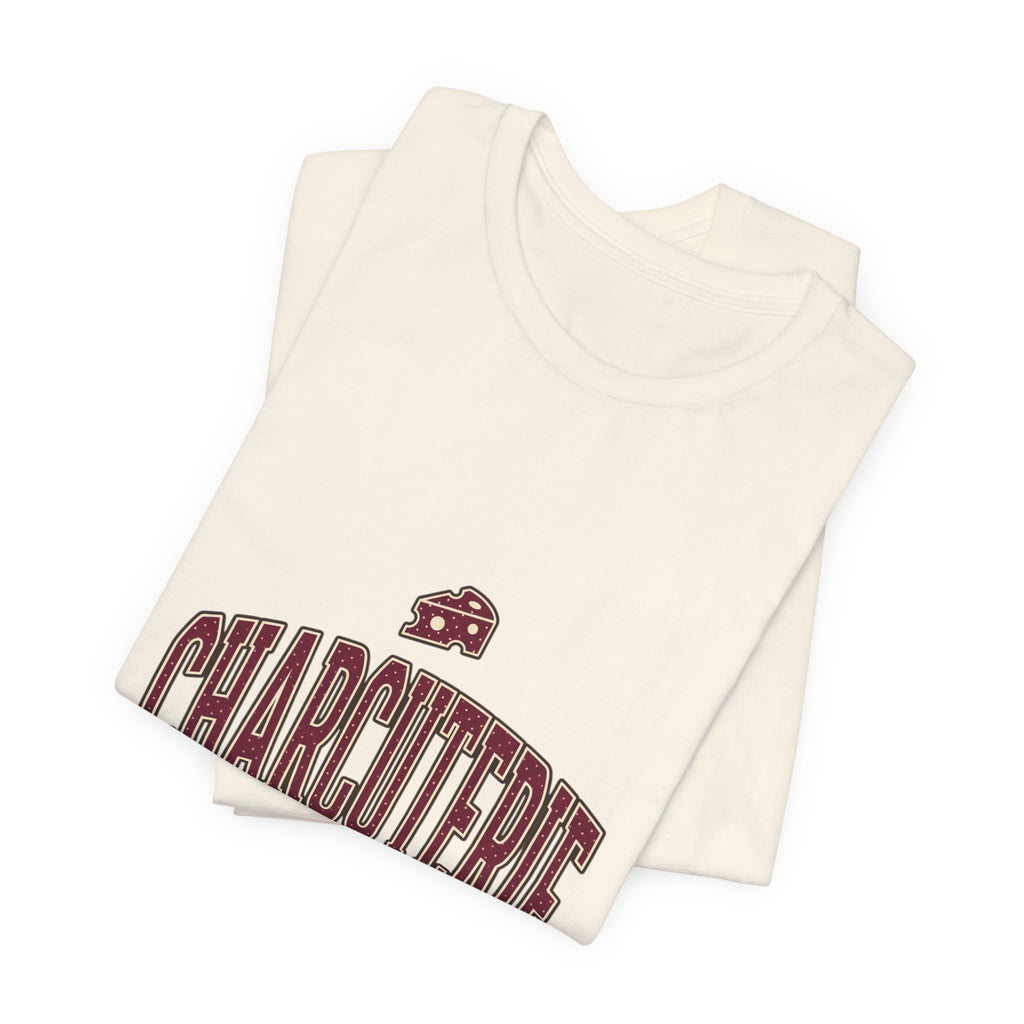 Charcuterie Team Captain Tee | Polka Dot Accent, Retro Preppy Typography