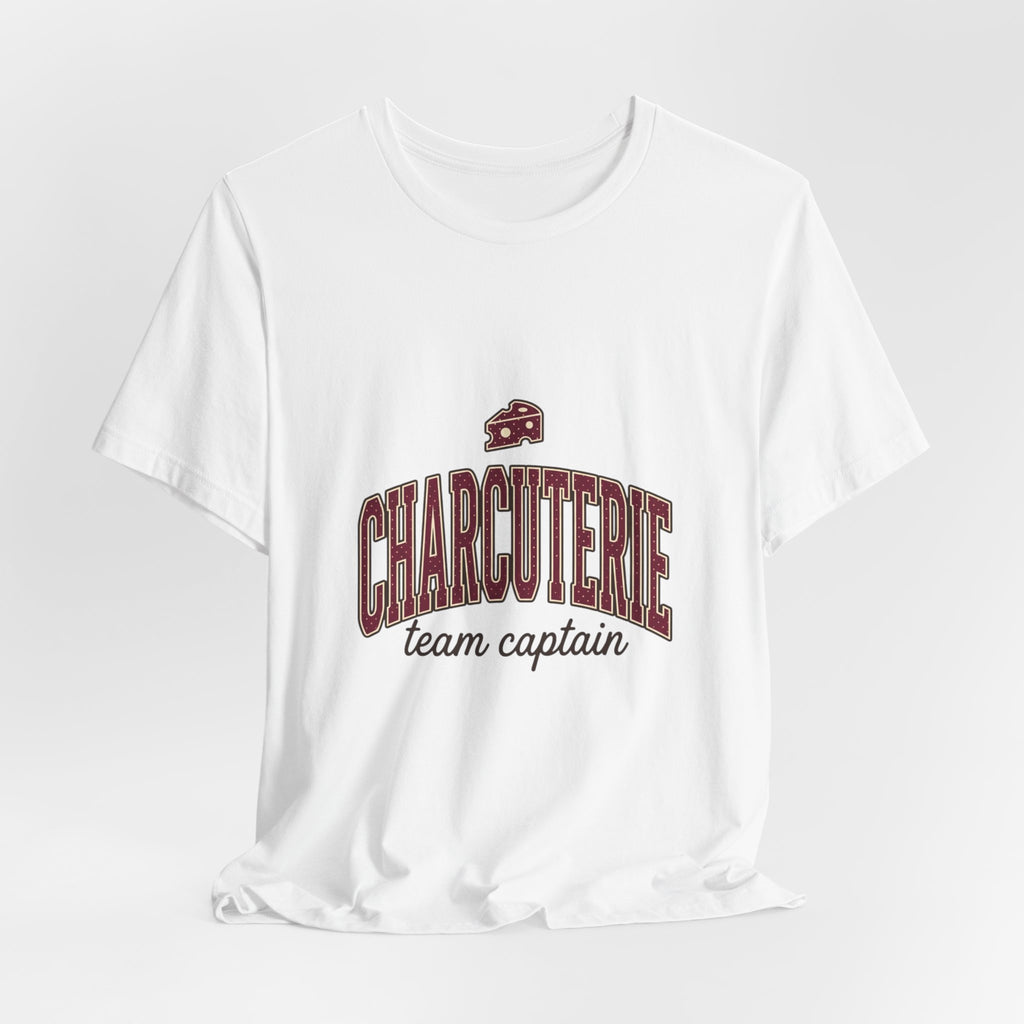 Charcuterie Team Captain Tee | Polka Dot Accent, Retro Preppy Typography