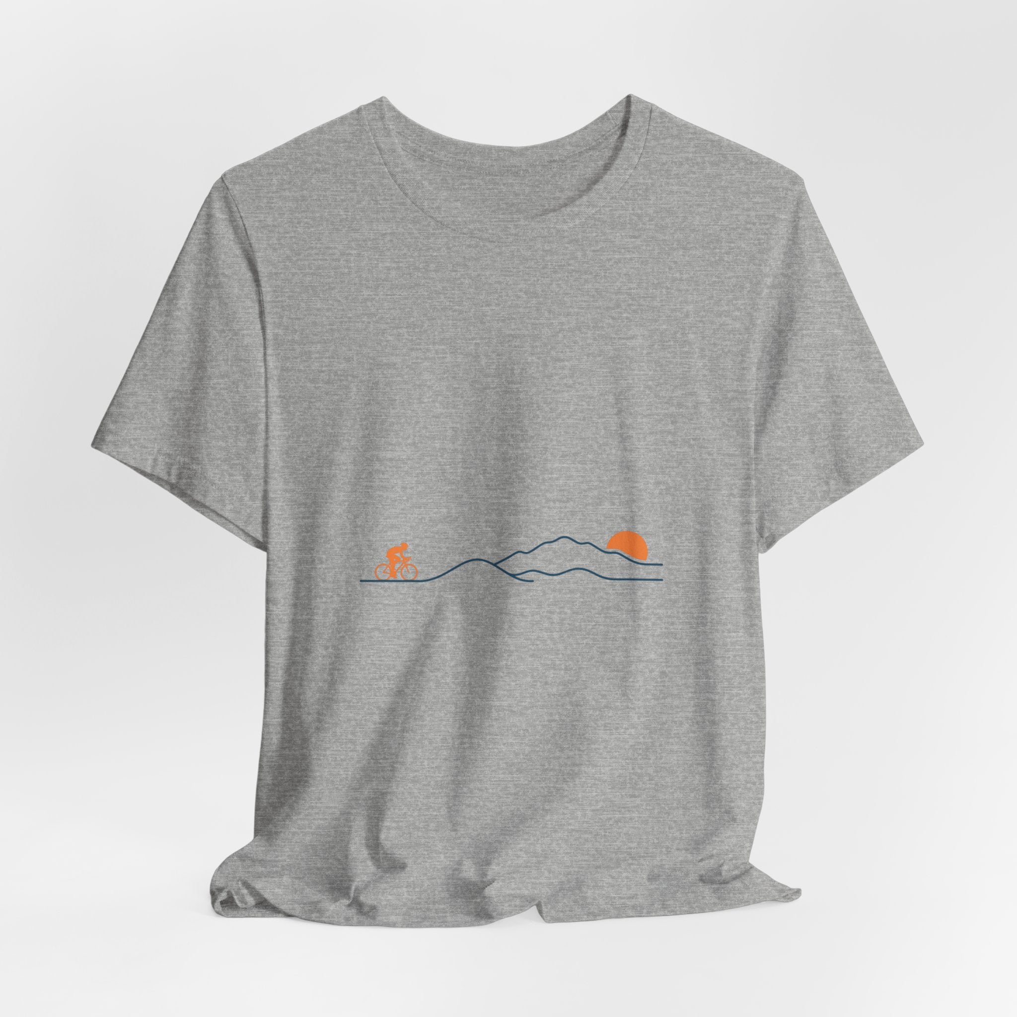 Sunset Road Cycling Tee | Minimal Tour de France Inspired