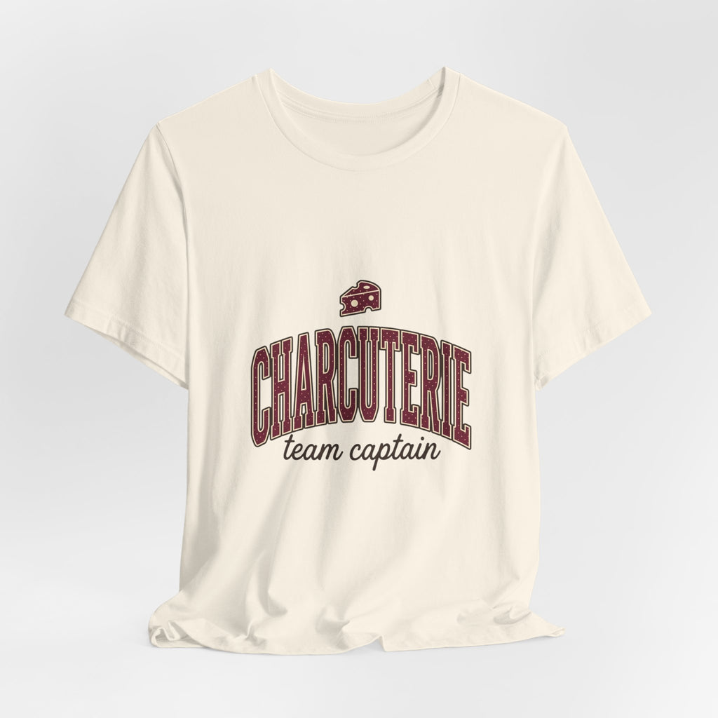 Charcuterie Team Captain Tee | Polka Dot Accent, Retro Preppy Typography