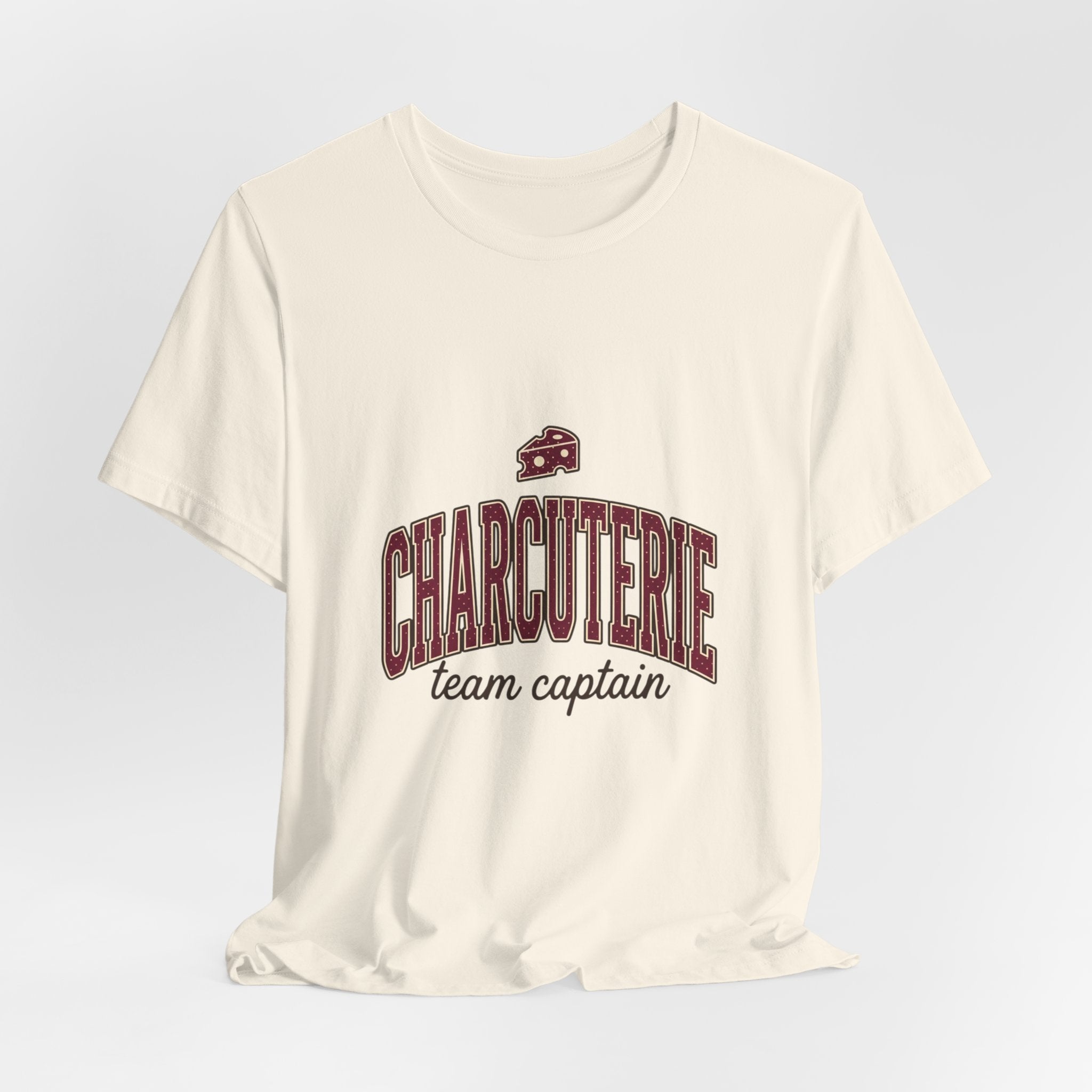 Charcuterie Team Captain Tee | Polka Dot Accent, Retro Preppy Typography