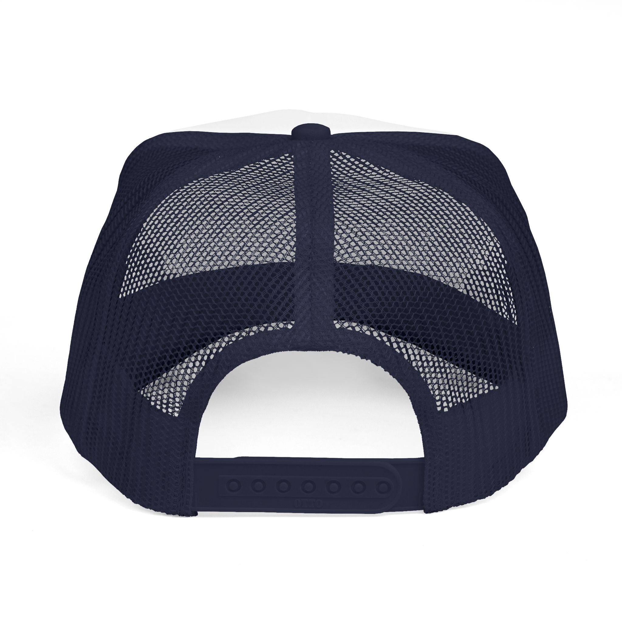 Trucker Cap — Minimal 'Be Good' Circular Text Mesh Hat