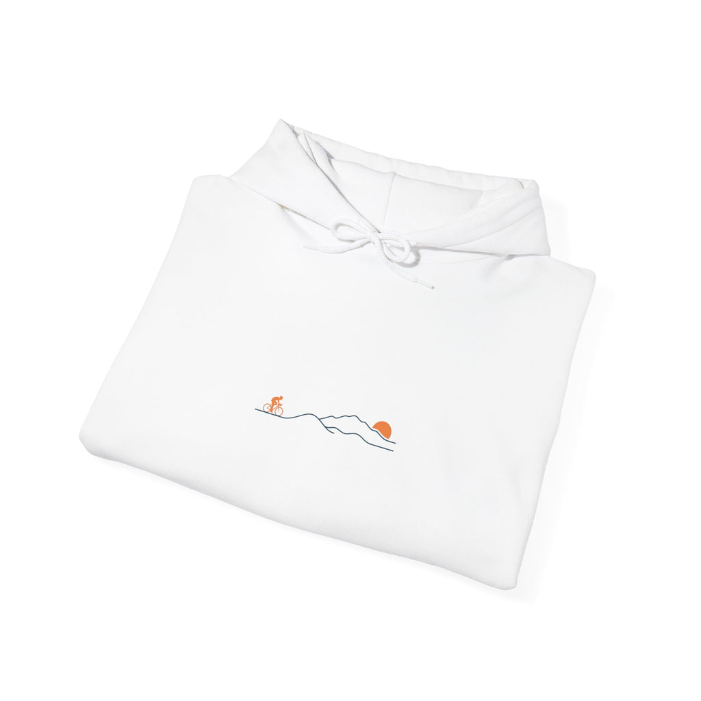 Minimal Cycling Route Hoodie | Tour de France Inspired, Road Bike Skyline