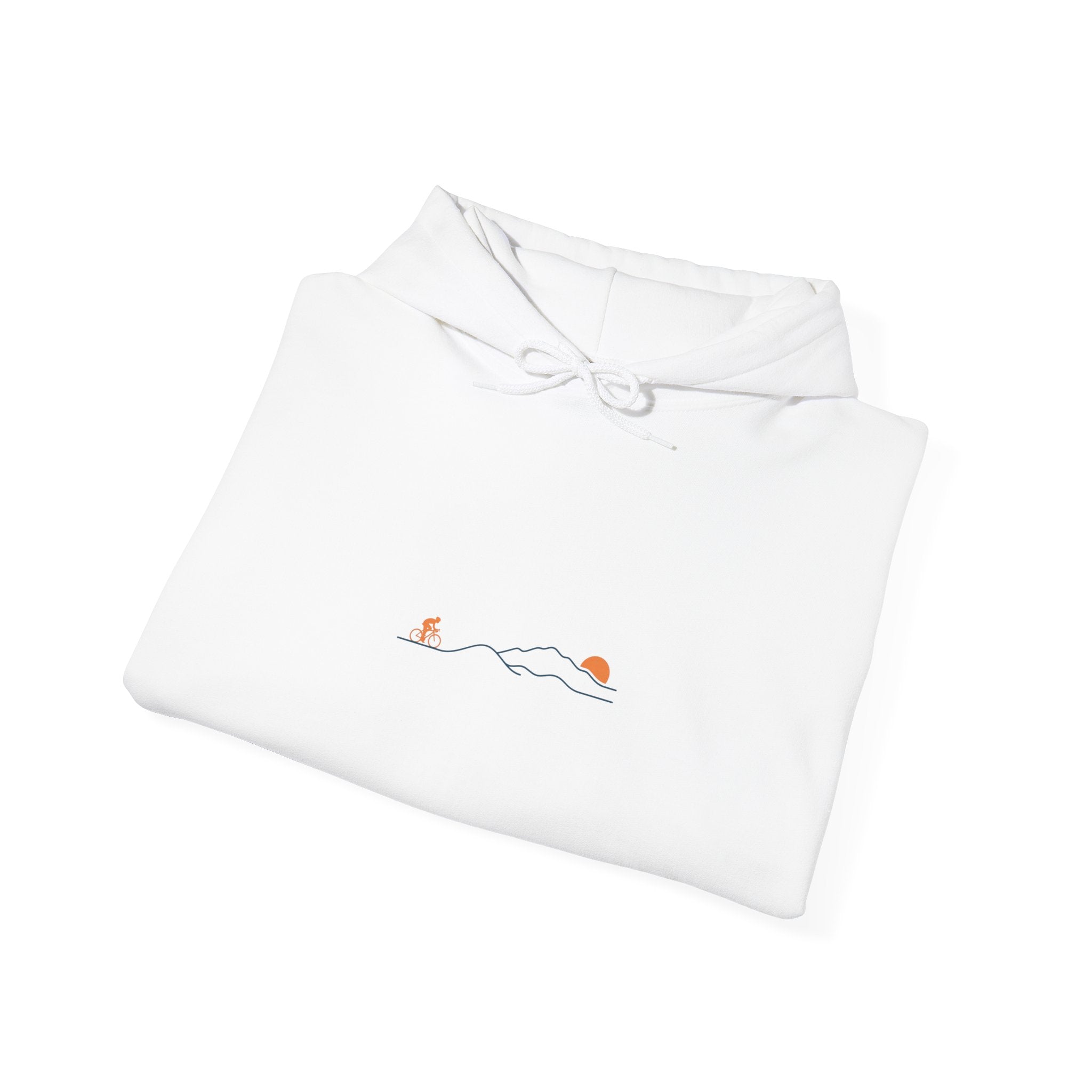 Minimal Cycling Route Hoodie | Tour de France Inspired, Road Bike Skyline