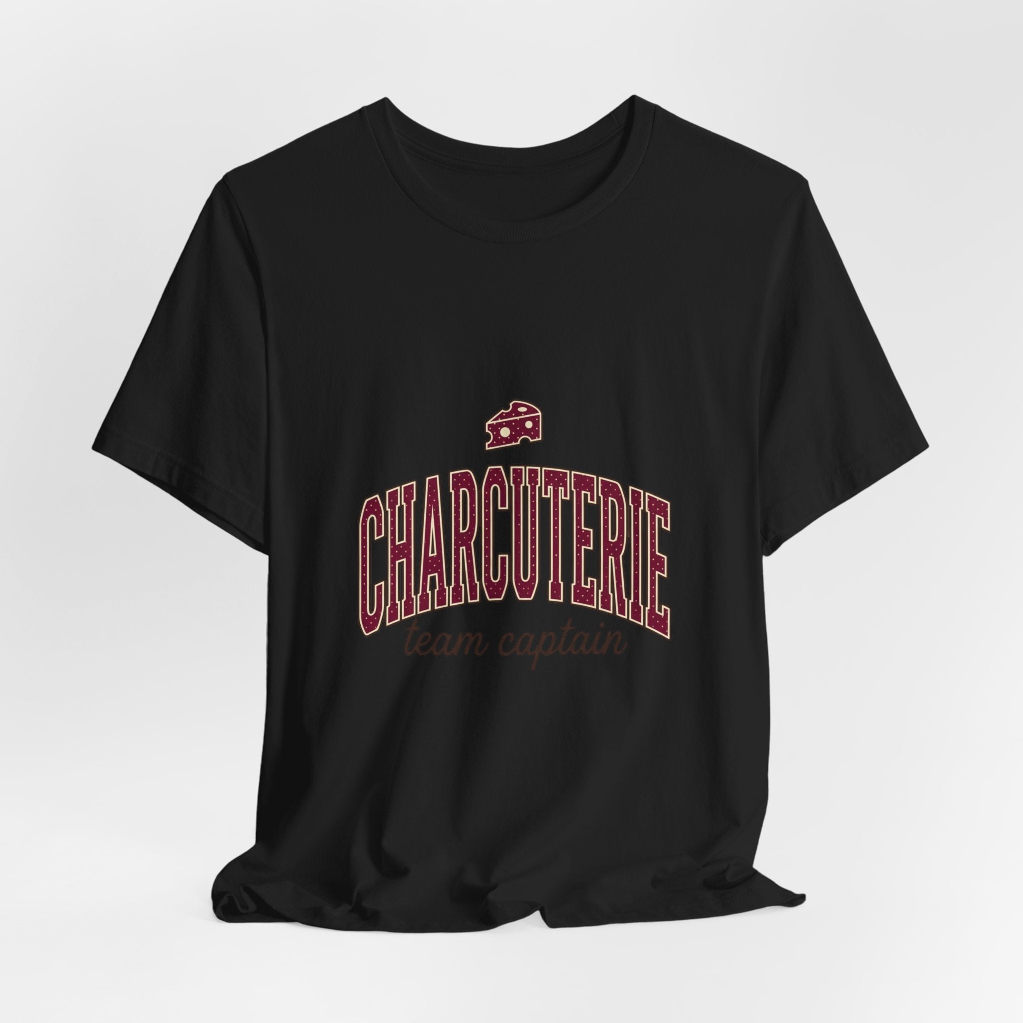 Charcuterie Team Captain Tee | Polka Dot Accent, Retro Preppy Typography