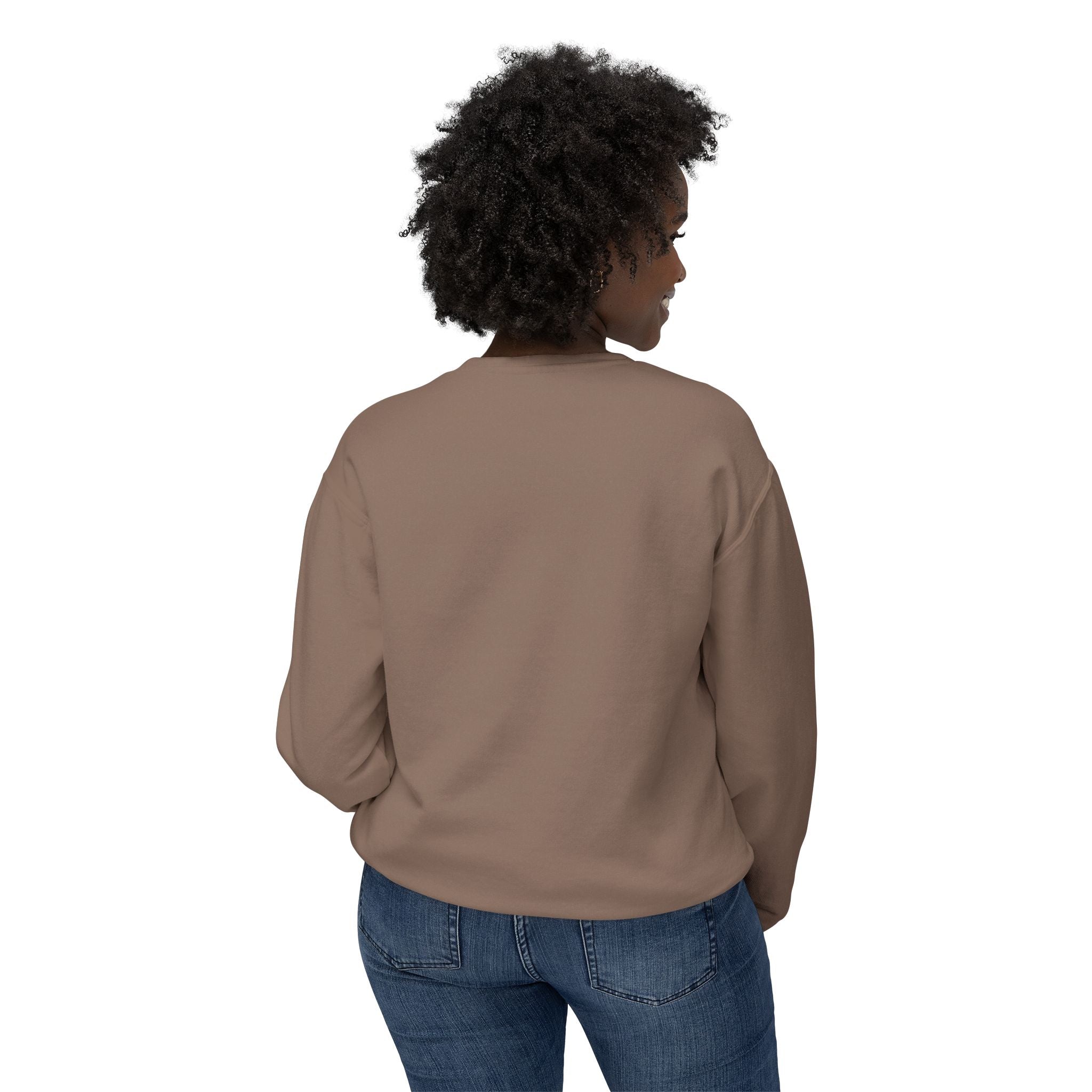 Crewneck Sweatshirt — Minimal "Be Good Do Good" Circle Design