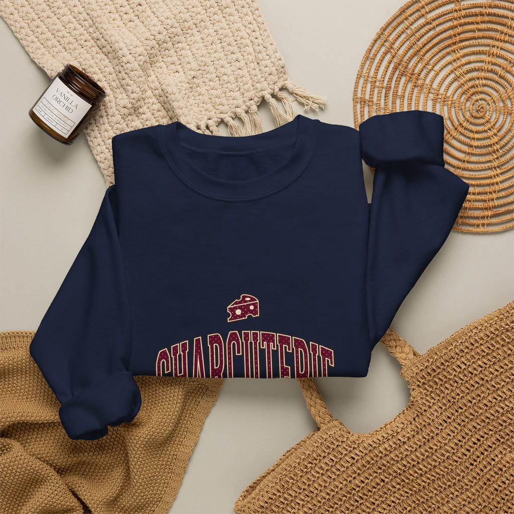 Charcuterie Team Captain Sweatshirt | Polka Dot Accent, Retro Preppy