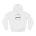 Minimalist ‘Good Vibes’ White Hoodie — College Style Casual Pullover
