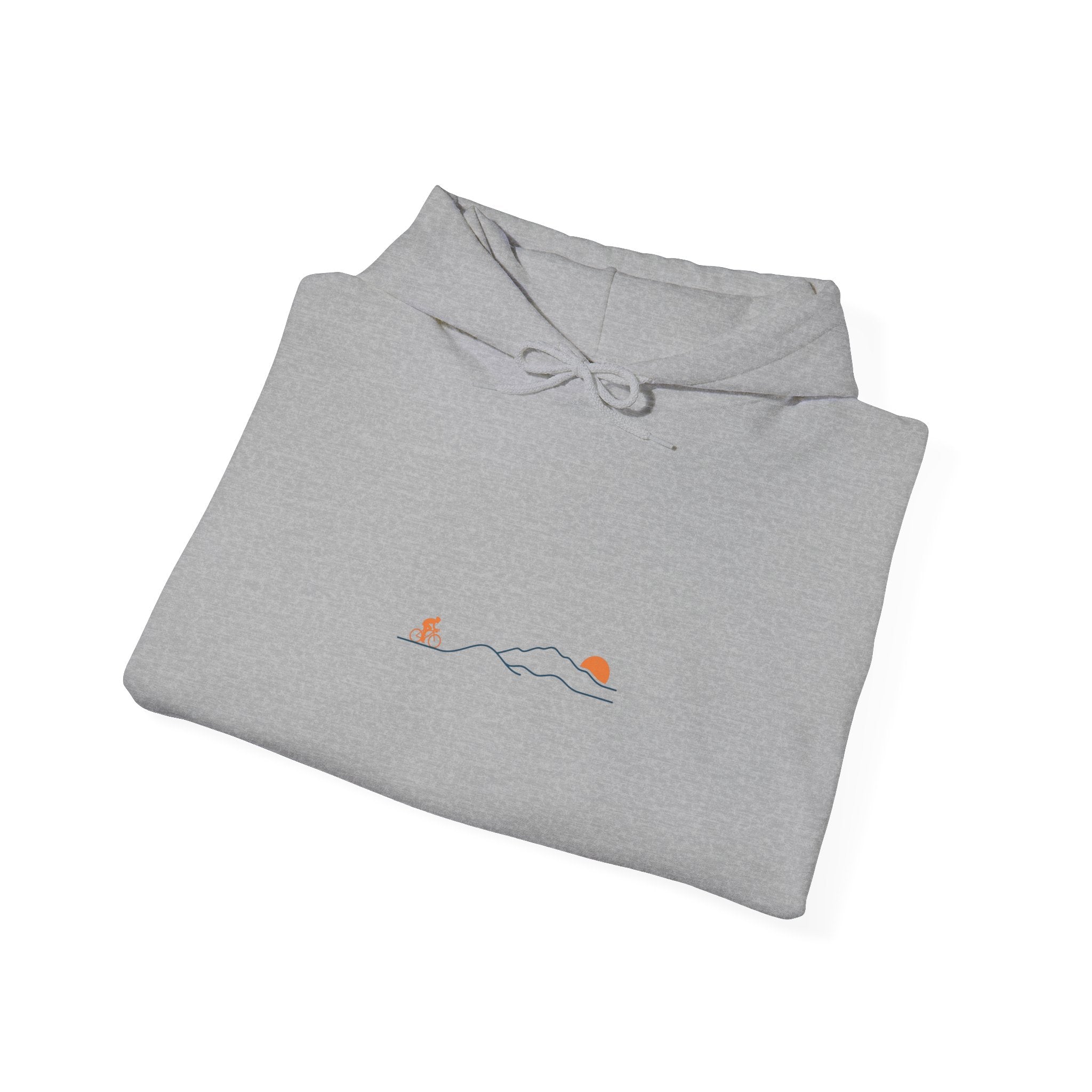 Minimal Cycling Route Hoodie | Tour de France Inspired, Road Bike Skyline