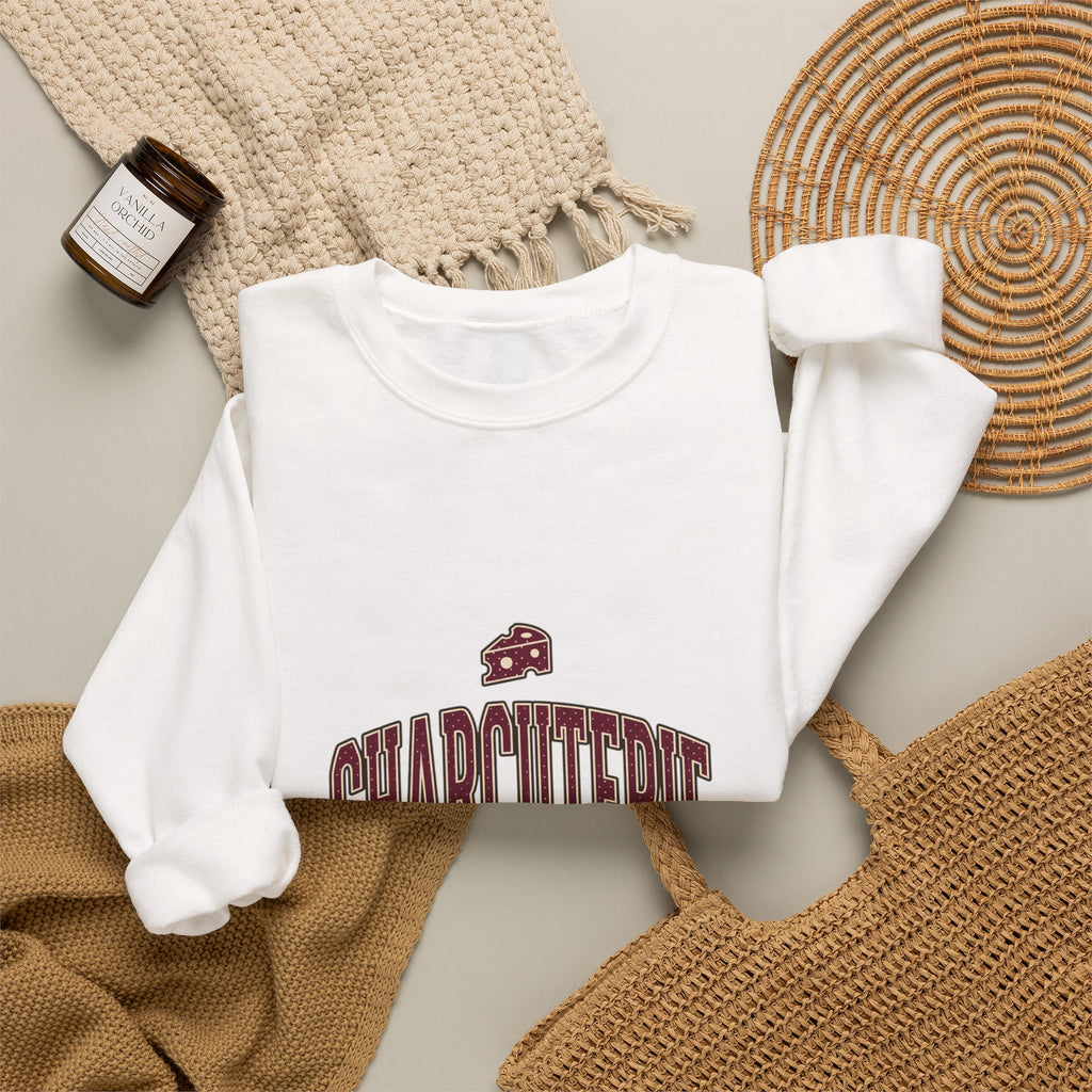 Charcuterie Team Captain Sweatshirt | Polka Dot Accent, Retro Preppy