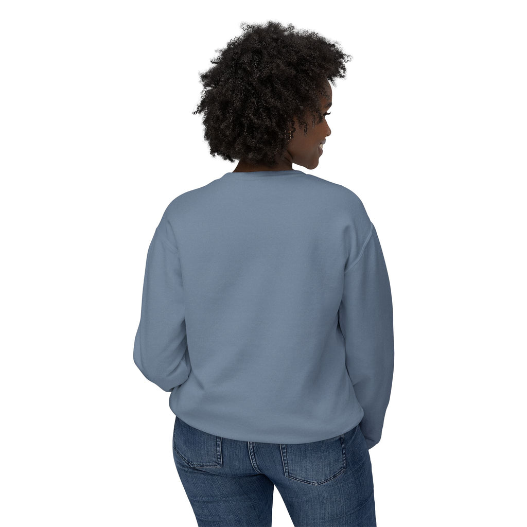 Crewneck Sweatshirt — Minimal "Be Good Do Good" Circle Design