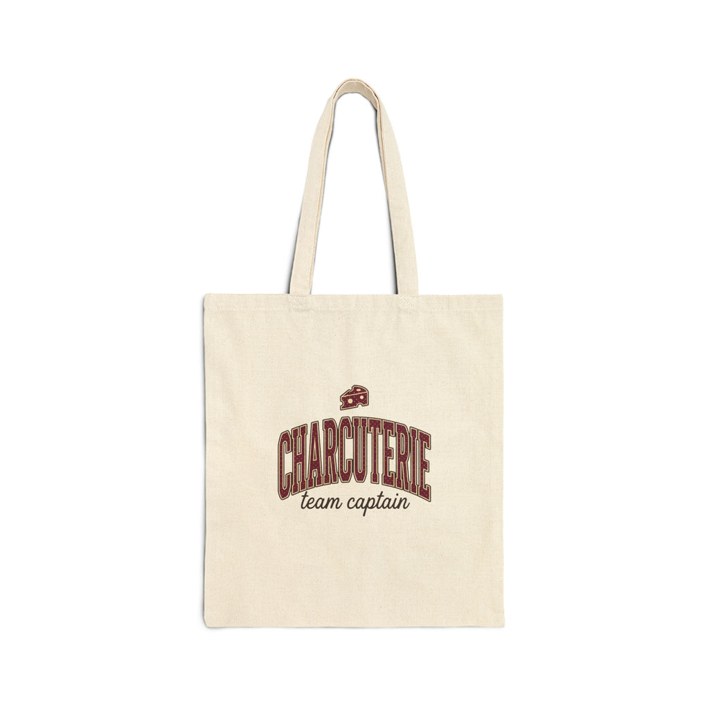 Charcuterie Team Captain Tote | Polka Dot Accent, Retro Preppy Pattern