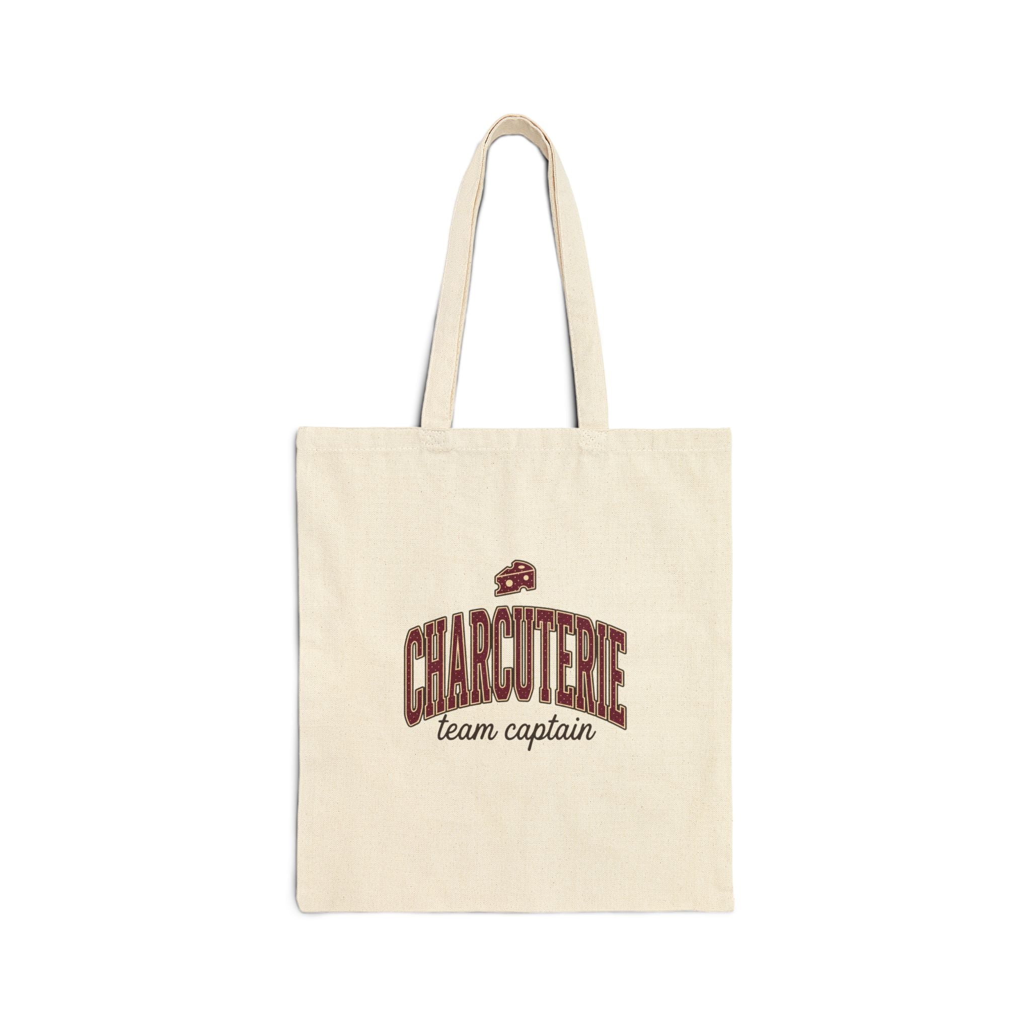 Charcuterie Team Captain Tote | Polka Dot Accent, Retro Preppy Pattern