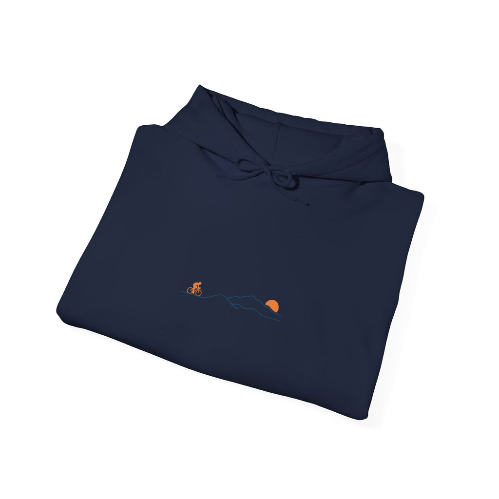 Minimal Cycling Route Hoodie | Tour de France Inspired, Road Bike Skyline