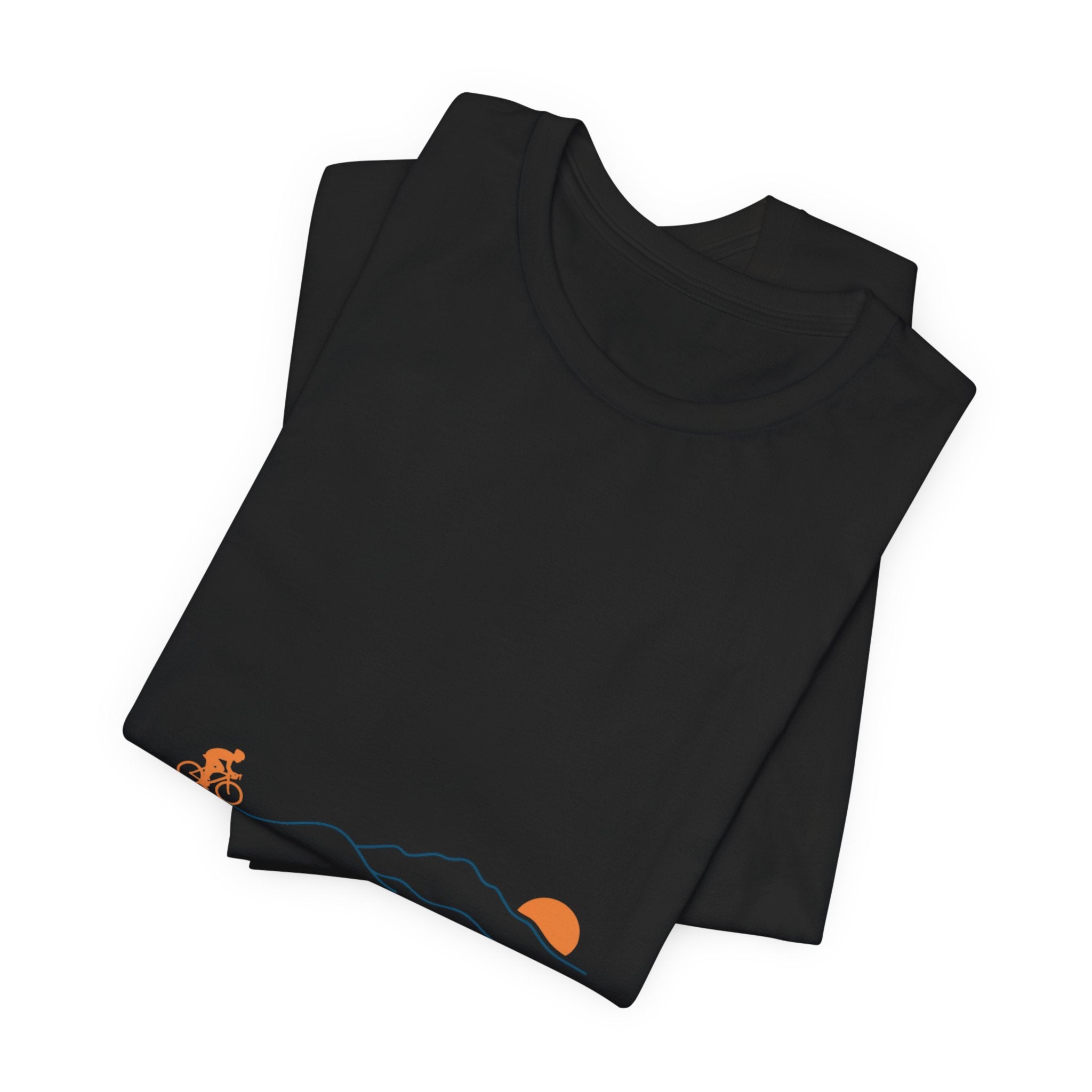 Sunset Road Cycling Tee | Minimal Tour de France Inspired