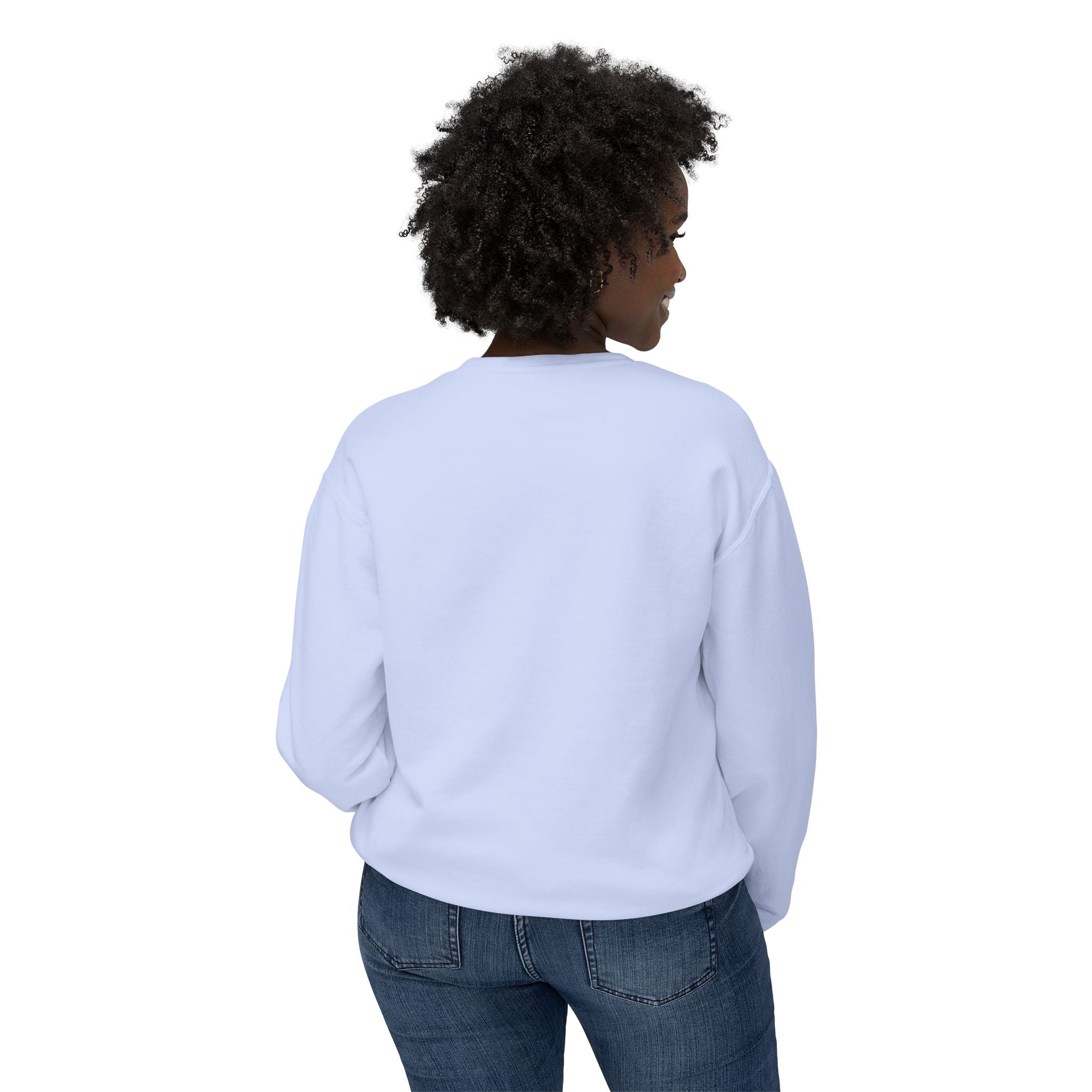 Crewneck Sweatshirt — Minimal "Be Good Do Good" Circle Design