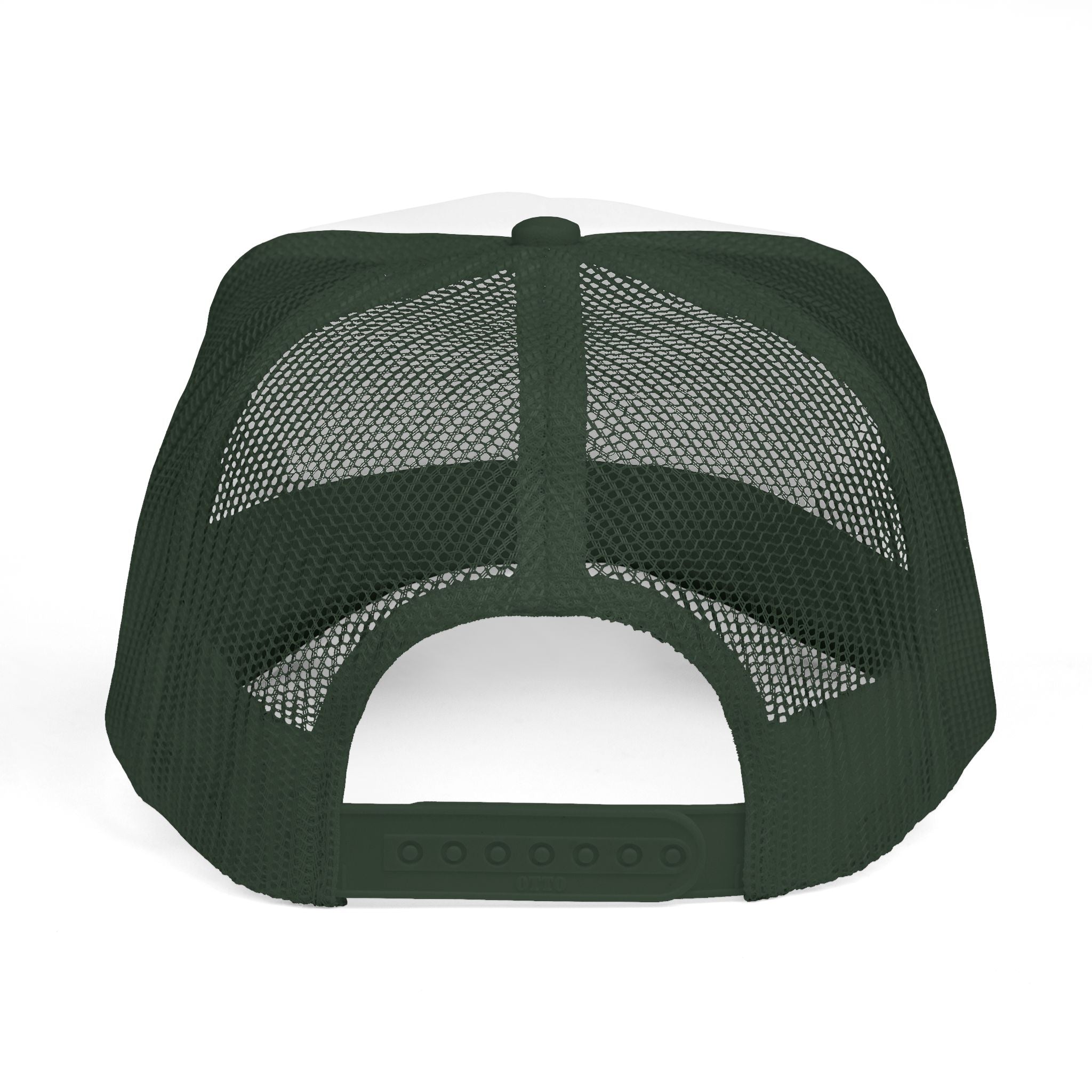 Trucker Cap — Minimal 'Be Good' Circular Text Mesh Hat