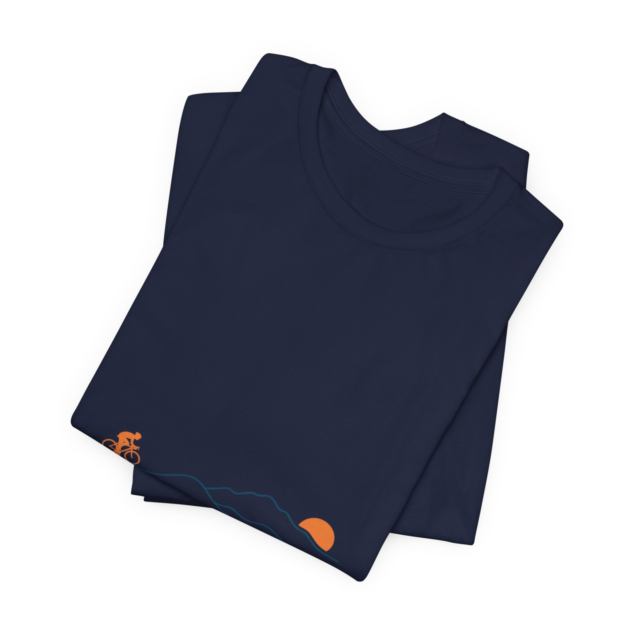 Sunset Road Cycling Tee | Minimal Tour de France Inspired
