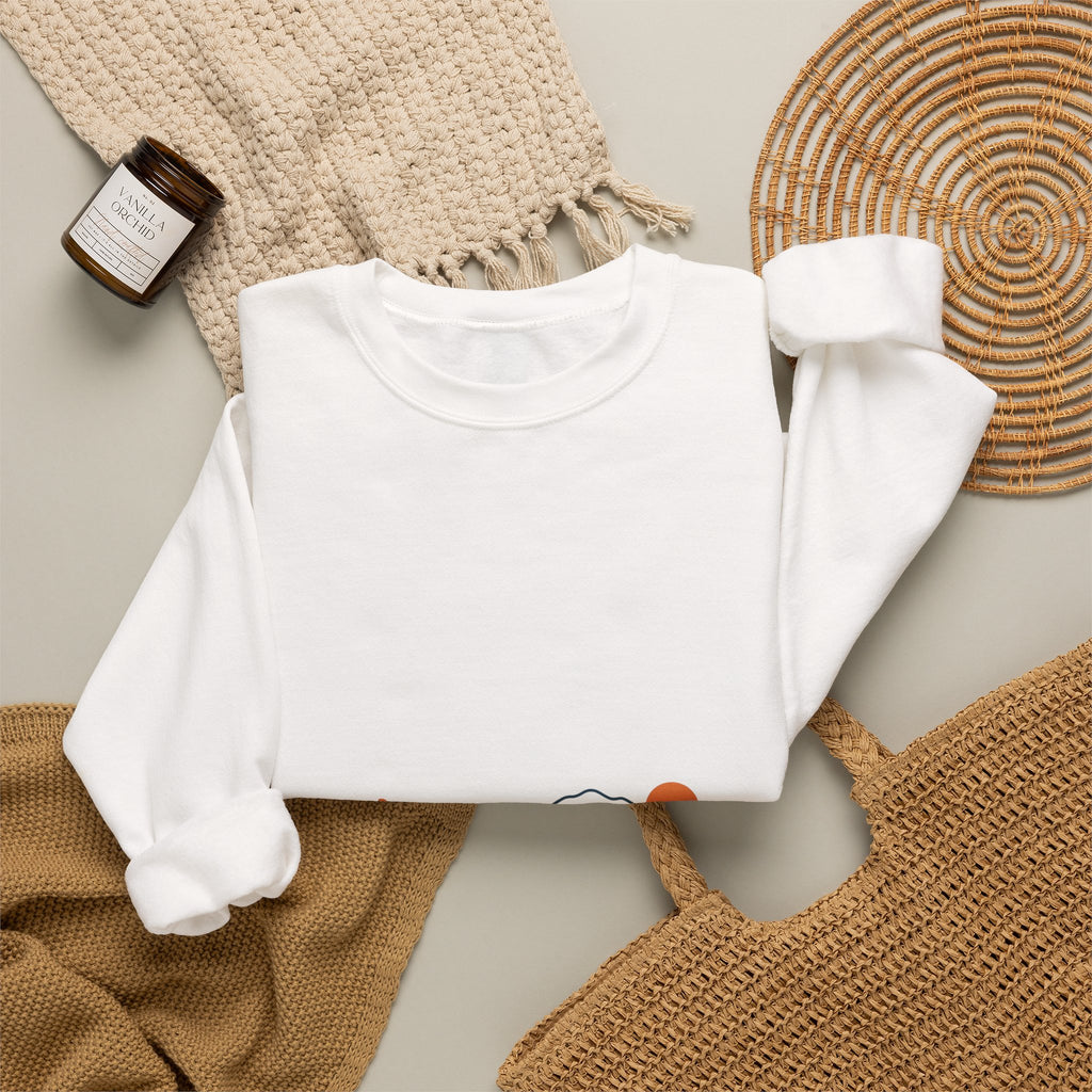 Minimal Cycling Sunset Sweatshirt | Tour de France inspired, Rider Silhouette