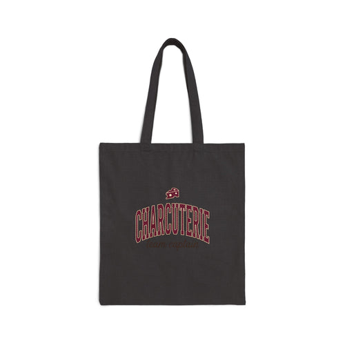 Charcuterie Team Captain Tote | Polka Dot Accent, Retro Preppy Pattern