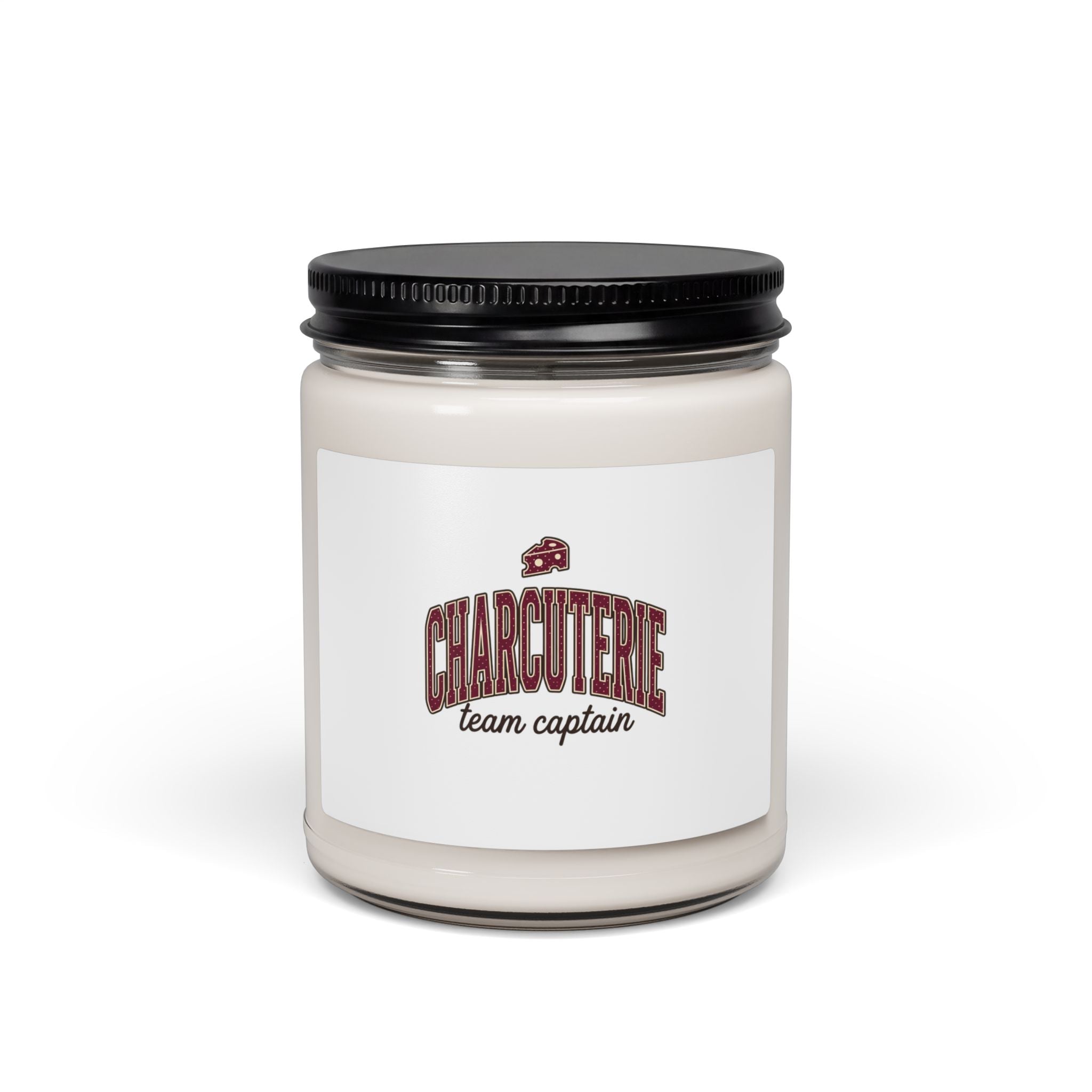 Polka Dot Charcuterie Label Candle, Soy Jar Candle | Retro Polka Dots