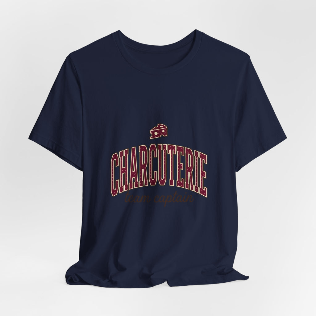 Charcuterie Team Captain Tee | Polka Dot Accent, Retro Preppy Typography