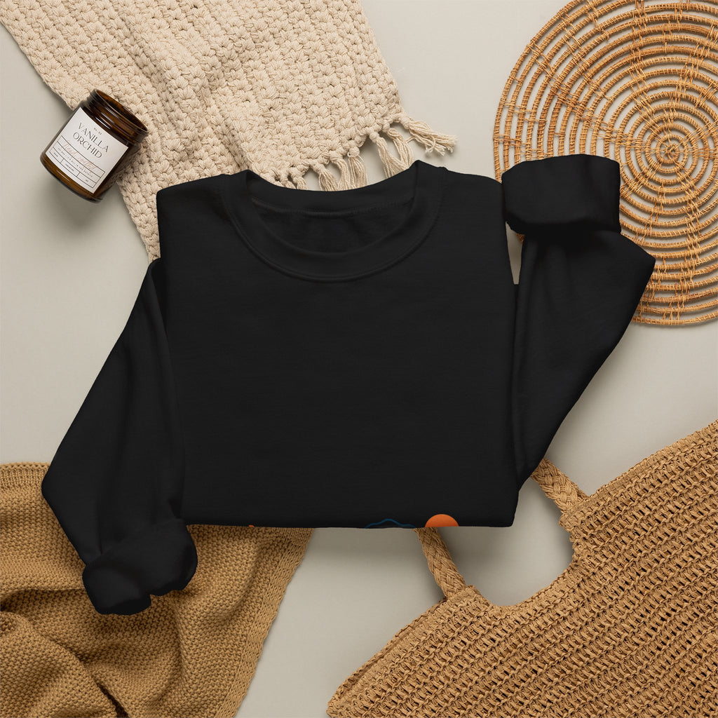 Minimal Cycling Sunset Sweatshirt | Tour de France inspired, Rider Silhouette