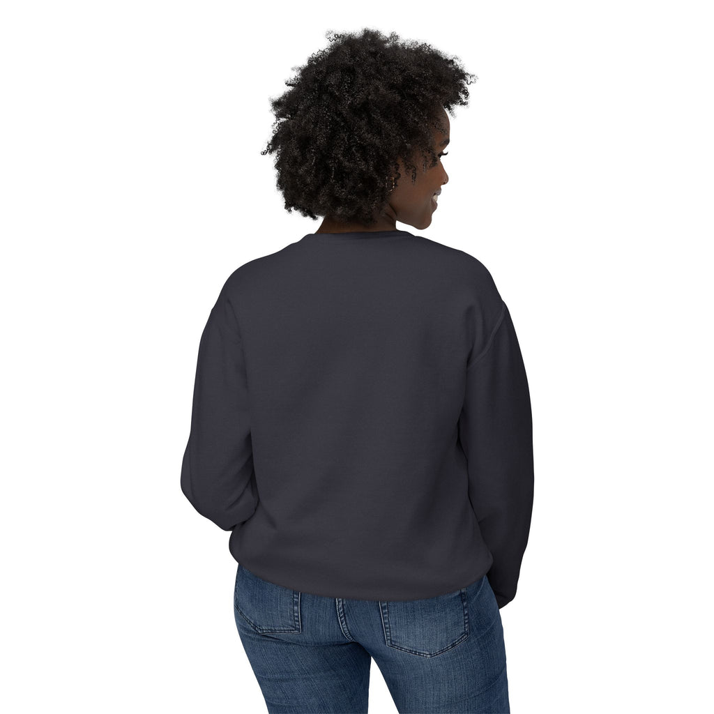 Crewneck Sweatshirt — Minimal "Be Good Do Good" Circle Design