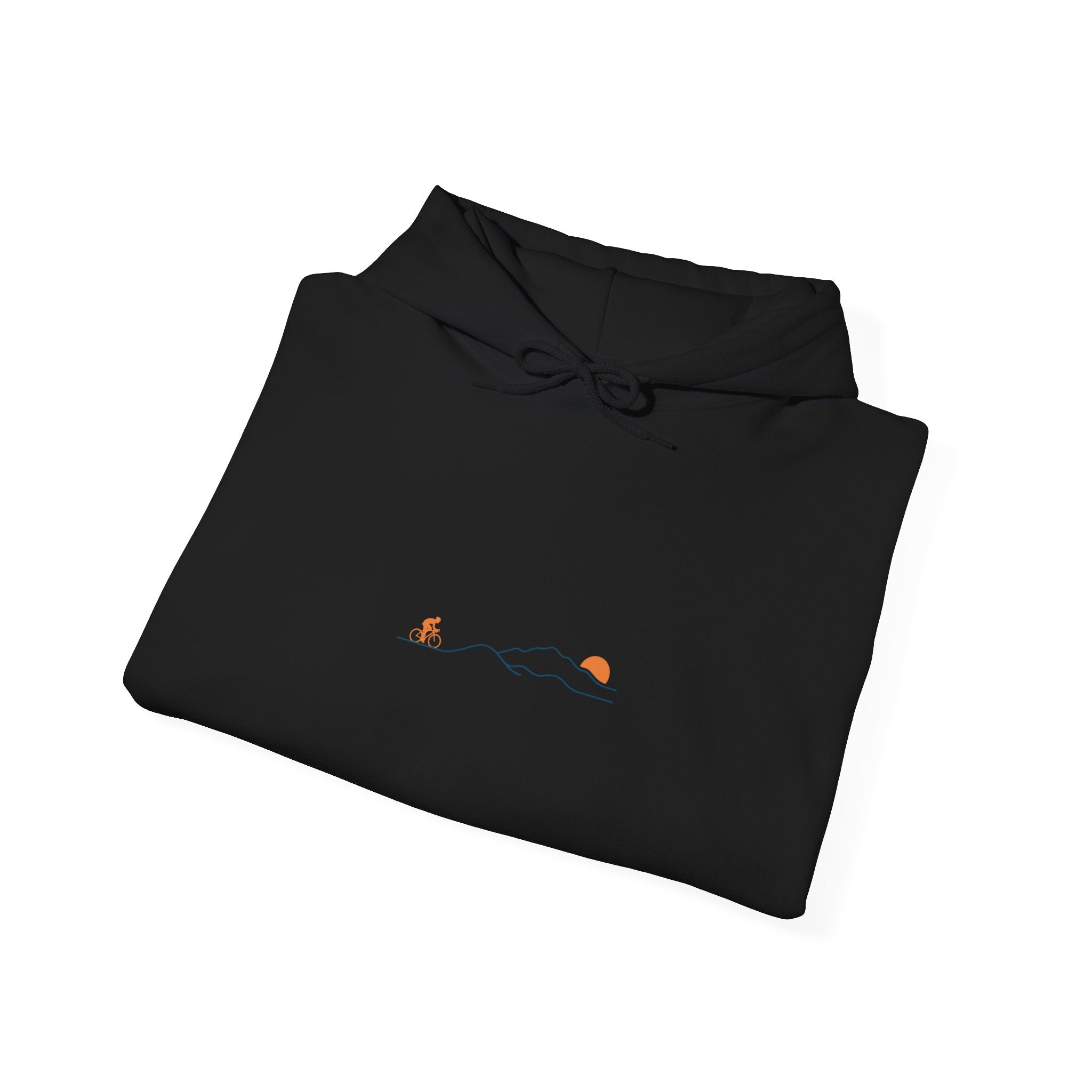 Minimal Cycling Route Hoodie | Tour de France Inspired, Road Bike Skyline