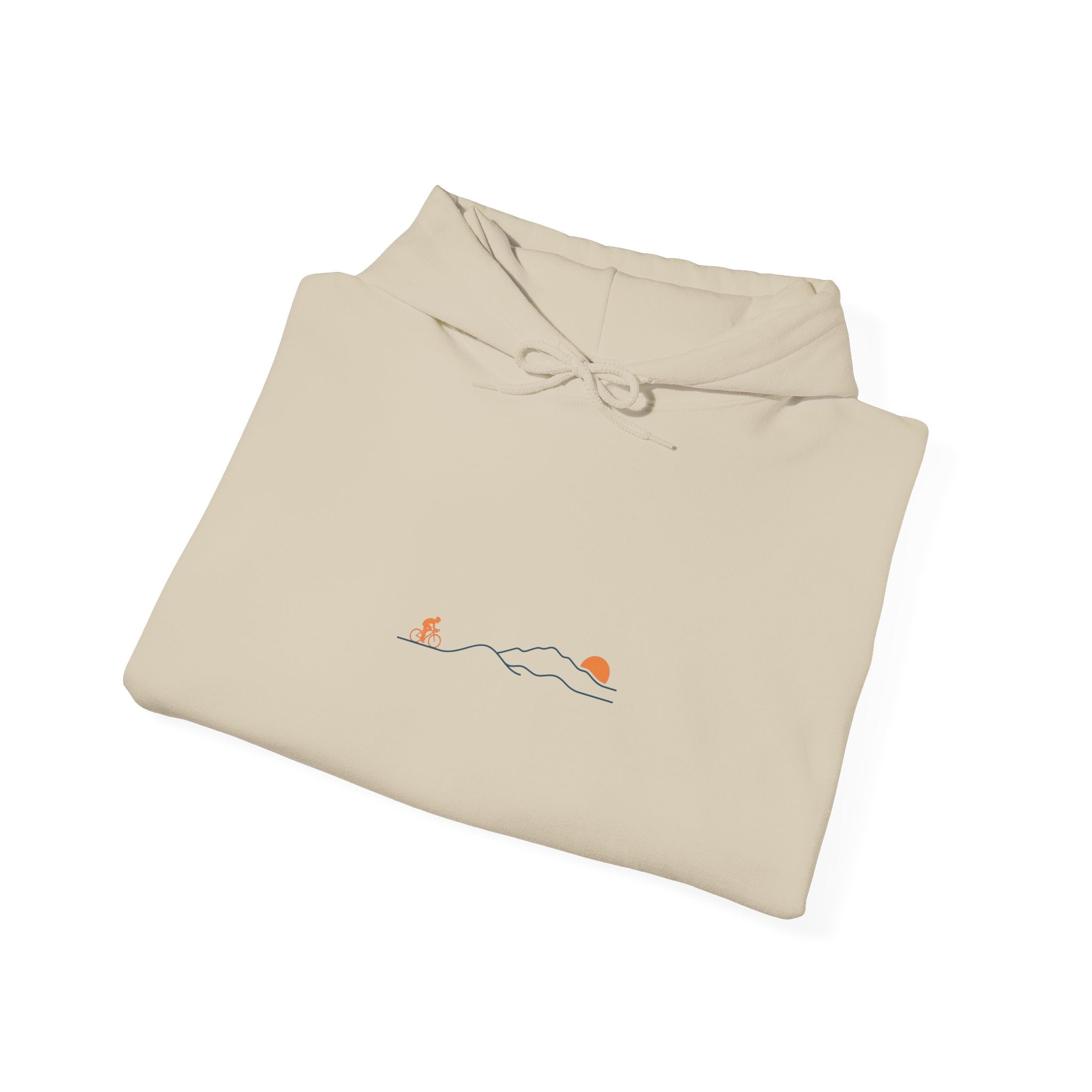 Minimal Cycling Route Hoodie | Tour de France Inspired, Road Bike Skyline