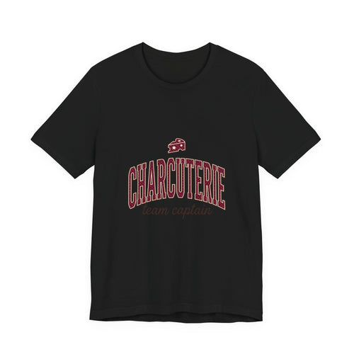 Charcuterie Team Captain Tee | Polka Dot Accent, Retro Preppy Typography