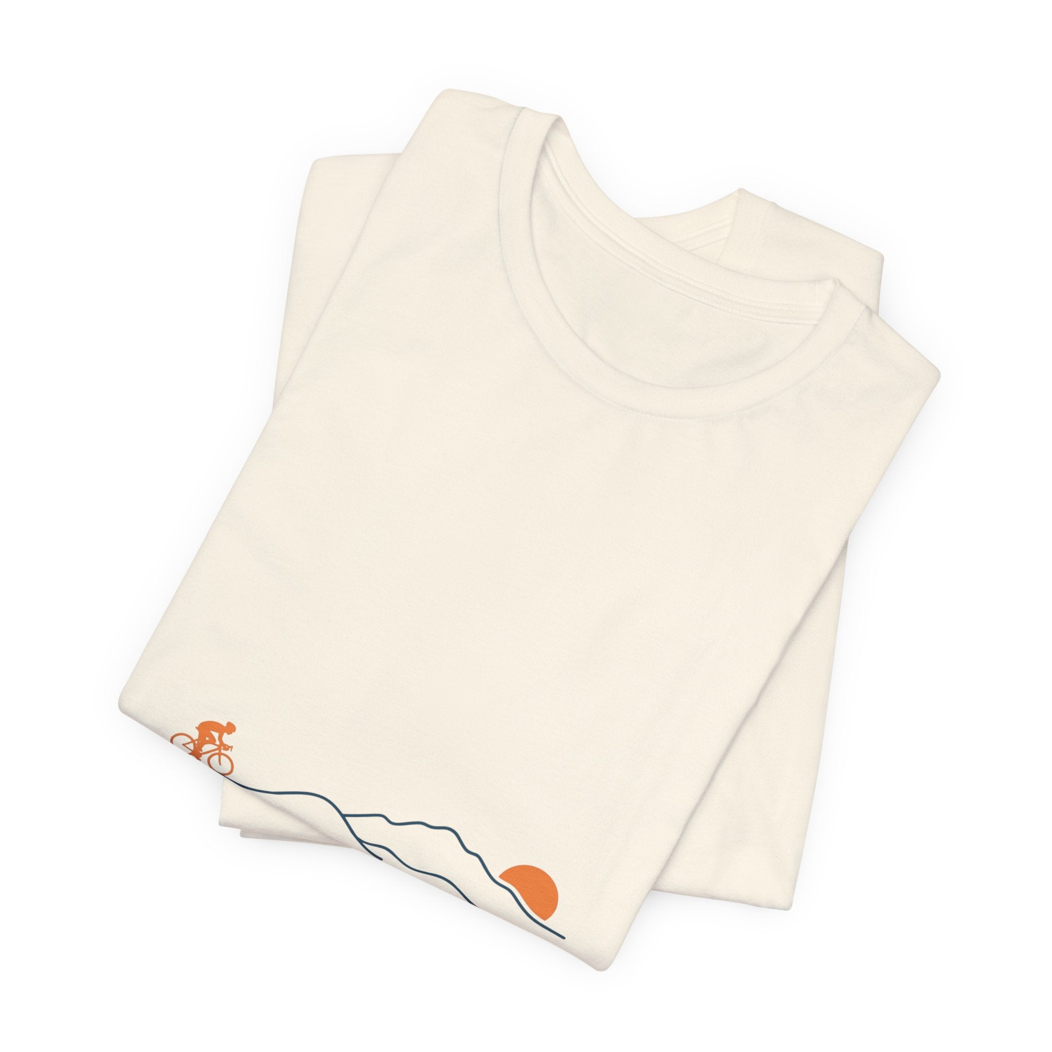 Sunset Road Cycling Tee | Minimal Tour de France Inspired