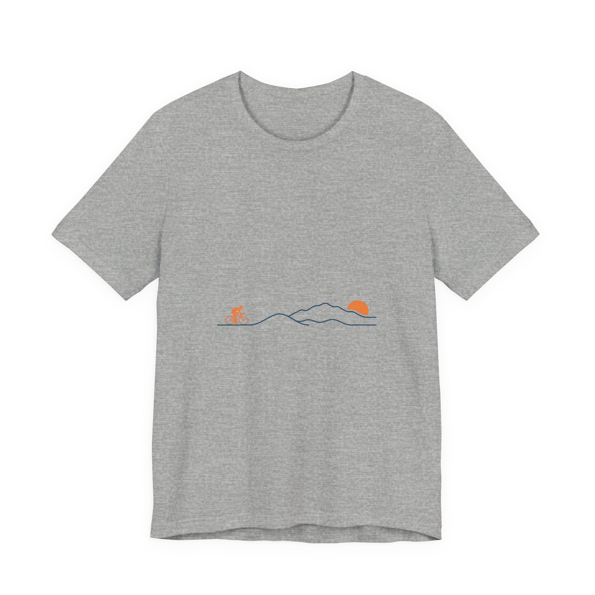 Sunset Road Cycling Tee | Minimal Tour de France Inspired