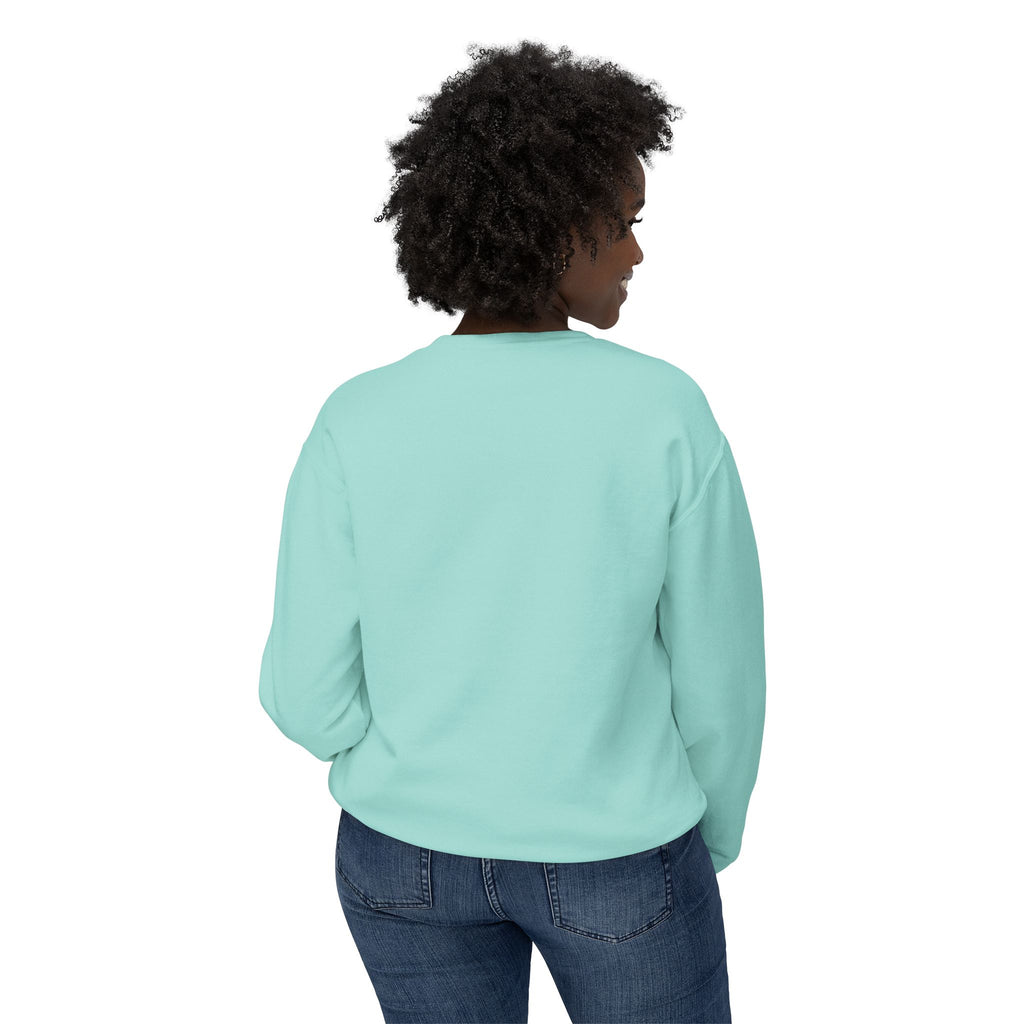 Crewneck Sweatshirt — Minimal "Be Good Do Good" Circle Design