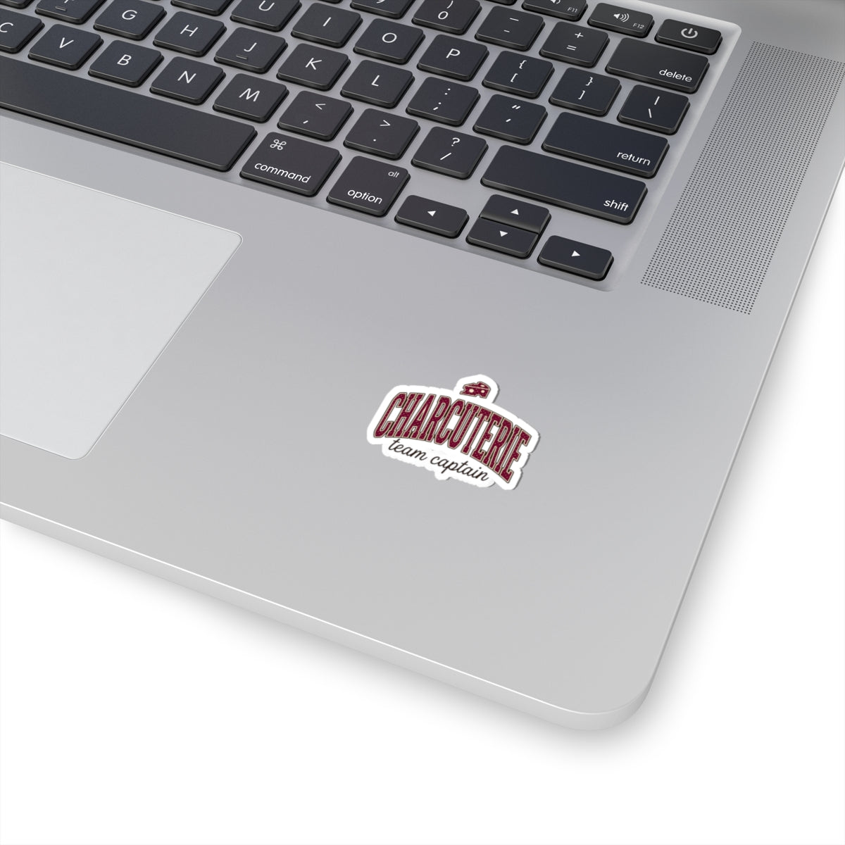 Charcuterie Team Captain Kiss-Cut Sticker | Polka Dot Accent, Retro Preppy