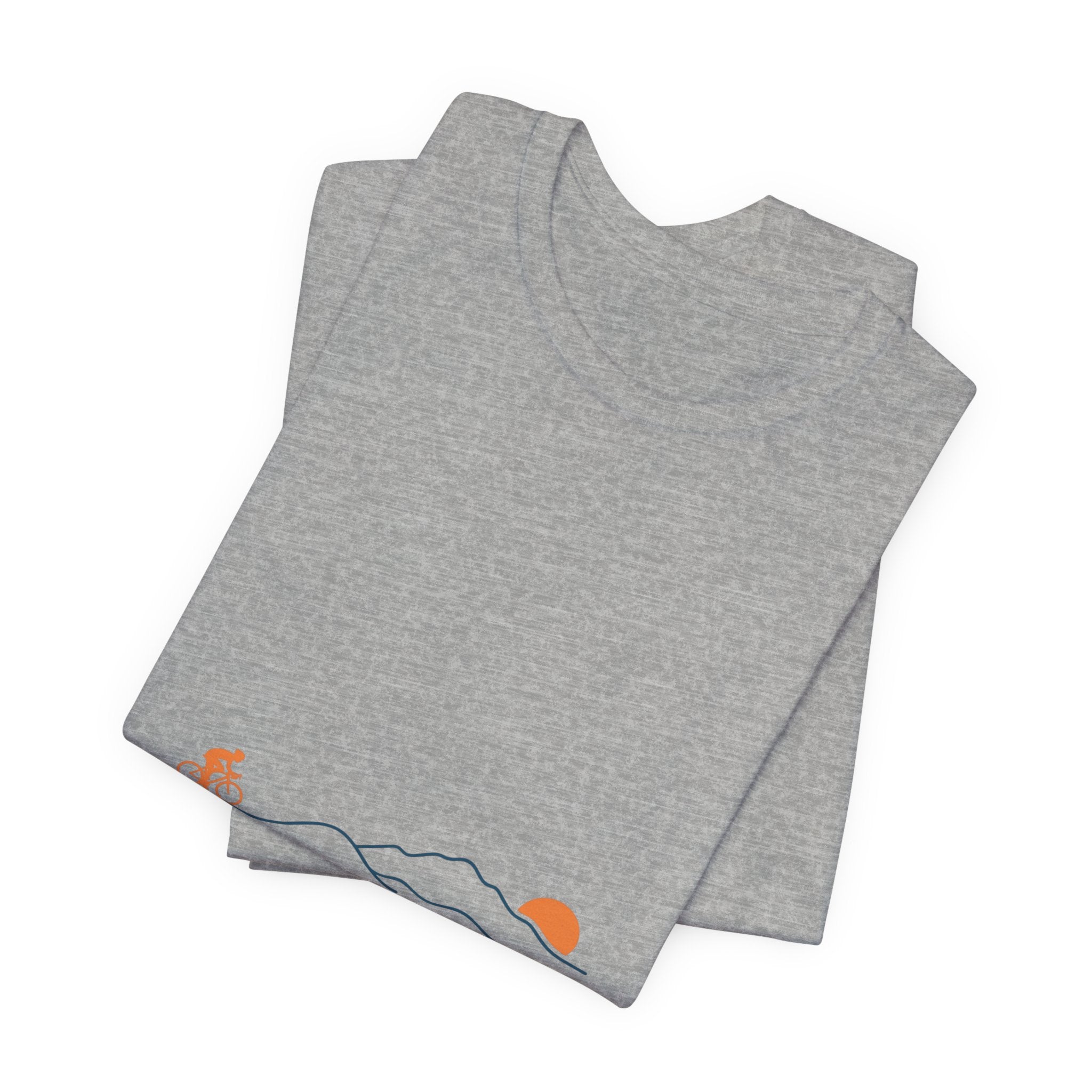 Sunset Road Cycling Tee | Minimal Tour de France Inspired